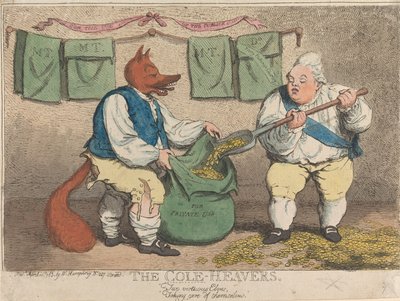 The Cole - Heavers. Two Virtuous Elves, Taking Care of Themselves by James Gillray