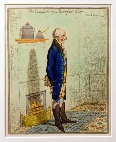 The Comforts of a Rumford Stove by James Gillray
