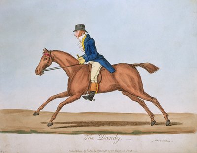 The Dandy, published by Hannah Humphrey by James Gillray