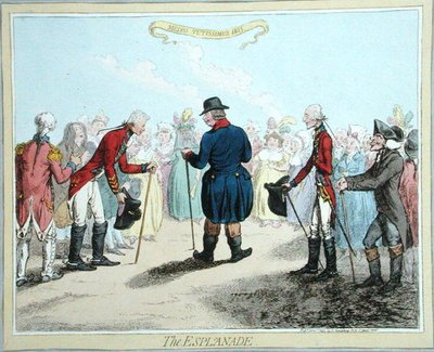 The Esplanade, published by Hannah Humphrey in 1797 by James Gillray