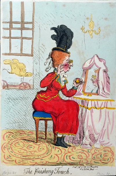 The Finishing Touch, published by Hannah Humphrey in 1791 by James Gillray