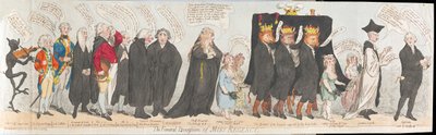 The Funeral Procession of Miss Regency by James Gillray