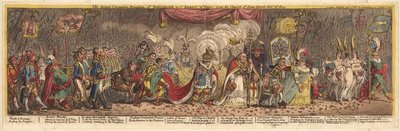 The Grand Coronation Procession of Napoleon the 1st Emperor of France, from the Church of Notre-Dame by James Gillray