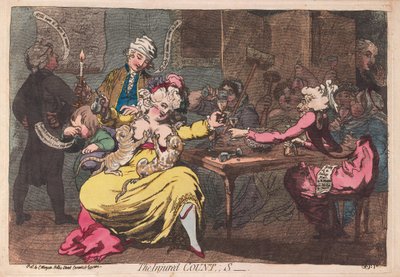 The Injured Count, pub. 1786 by James Gillray