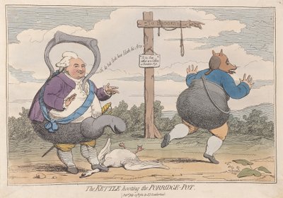 The Kettle Hooting the Porridge-Pot by James Gillray
