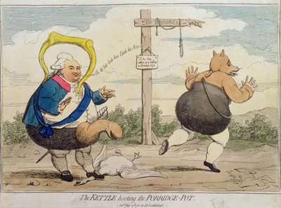 The Kettle Hooting the Porridge-Pot by James Gillray