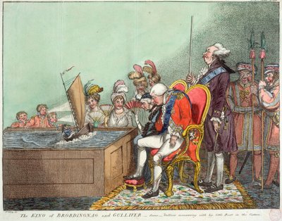 The King of Brobdingnag and Gulliver, after 1804 (engraving) by James Gillray