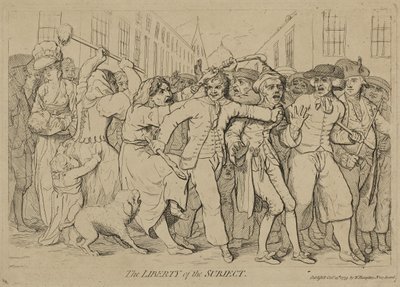 The Liberty of the Subject by James Gillray