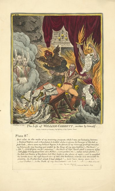 The Life of William Cobbett, Written by Himself, Published by Hannah Humphrey, 1809 by James Gillray