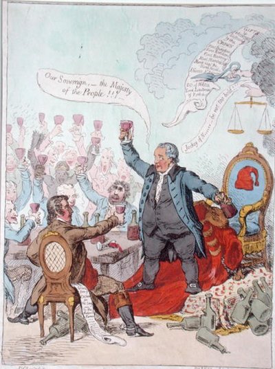 The Loyal Toast by James Gillray