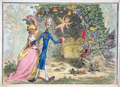 The Nuptial Bower by James Gillray