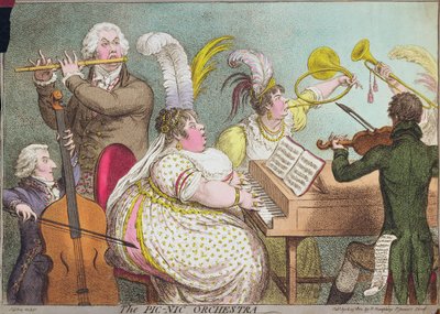 The Pic-Nic Orchestra by James Gillray