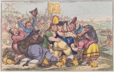The Reception in Holland by James Gillray