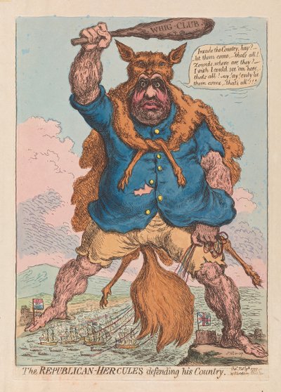 The Republican Hercules defending his Country by James Gillray
