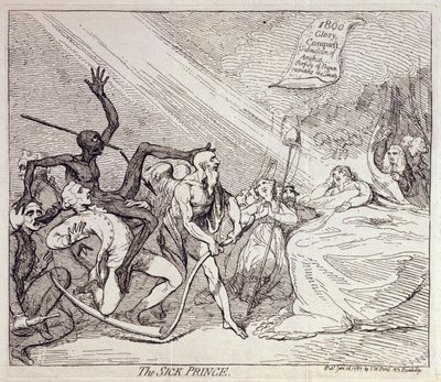 The Sick Prince by James Gillray
