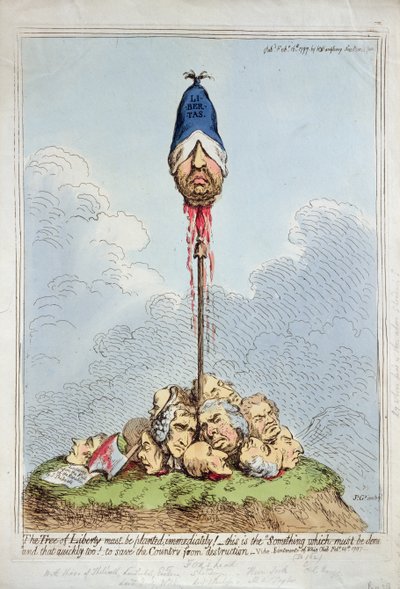 The Tree of Liberty Must Be Planted Immediately by James Gillray