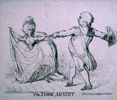 The York Minuet by James Gillray