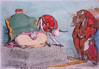 The York Reverence, or City Loyalty, Amply Rewarded by James Gillray