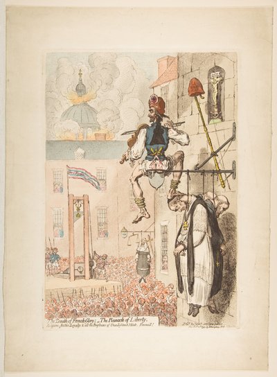 The Zenith of French Glory, - the Pinnacle of Liberty, February 12, 1793 by James Gillray