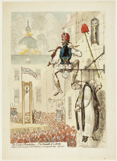 The Zenith of French Glory; The Pinnacle of Liberty by James Gillray