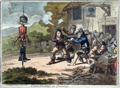 United Irishmen in Training by James Gillray