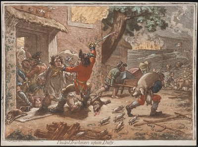 United Irishmen Upon Duty by James Gillray