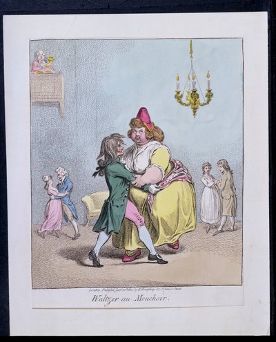 Waltzer with Handkerchief by James Gillray