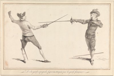 De la Garde Espagnole, Figure A Attacked by the French Guard by James Gwin
