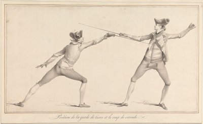 Position of the Guard of Tierce and the Stroke of Seconde by James Gwin