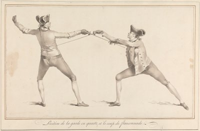 Position of the Guard in Quarte, and the Flanconnade Strike by James Gwin