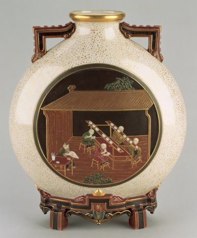 The Painting of the Ware Vase, Worcester Royal Porcelain Company Ltd by James Hadley