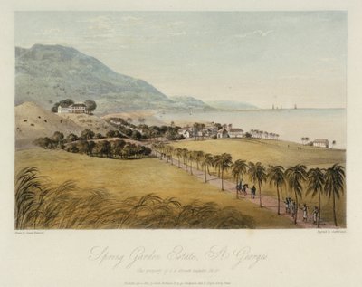 The Spring Garden Property in St. George, Caribbean, Owned by I R Grosett Esquire by James Hakewill