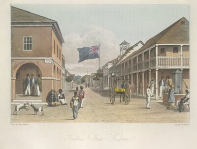 View of Harbour Street, Kingston from 