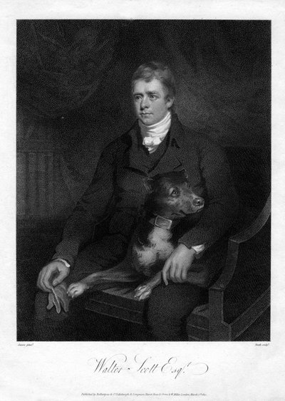 Sir Walter Scott, 1st Baronet, prolific Scottish historical novelist and poet, 1810 by James Heath