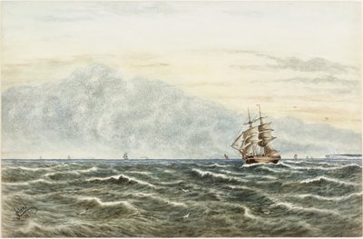 Shipping Scene off Tynemouth by James Henry Cleet