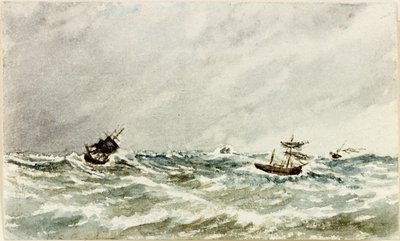 Storm at Sea off the Tyne by James Henry Cleet