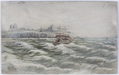 Stranding of the Beloy of Littlehampton and Loss of the Life Boat Crew of the Tyne by James Henry Cleet