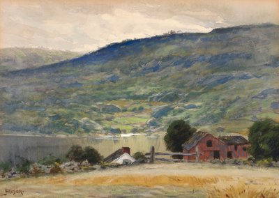 Hill and Lake by James Henry Moser