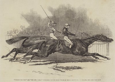 Pyrrhus the First and Sir Tatton Sykes Contending for the Derby Stakes at Epsom by James Herring