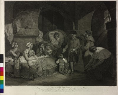 John Howard at Visitation of a Prison by James Hogg
