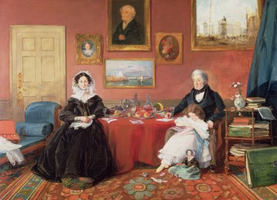 The Langford Family in their Drawing Room by James Holland