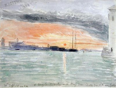 The Zattere, Sunset by James Holland