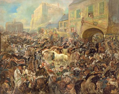 The Horse Fair in the Grass Market by James Howe