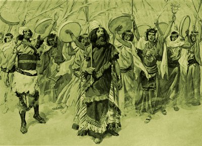 Festivities in honour of David (Bible) by James Jacques Joseph (after) Tissot