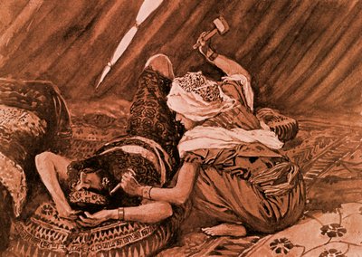 Jael Smote Sisera and Slew Him by James Jacques Joseph (after) Tissot