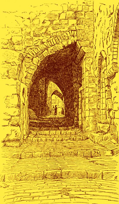 Old City of Jerusalem street - Bible by James Jacques Joseph (after) Tissot