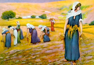 Ruth Gathering Corn in the Field by James Jacques Joseph (after) Tissot