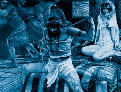Samson breaks his cords by James Jacques Joseph (after) Tissot
