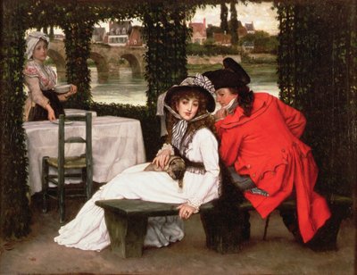 A Tryst at a Riverside Cafe, c.1869 by James Jacques Joseph Tissot