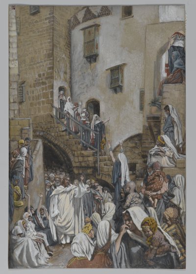 A Woman Cries Out in the Crowd, illustration from The Life of Our Lord Jesus Christ, 1886-94 by James Jacques Joseph Tissot
